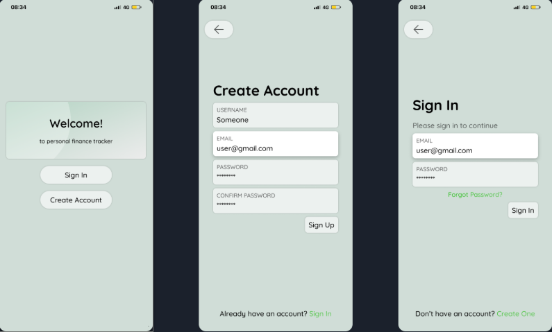 Dashboard screenshot of the Easy Tracker productivity app